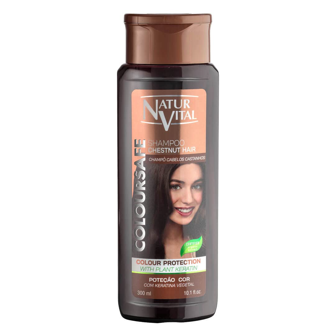 Hair Shampoo Henna Chestnut - Colour and Shine - 300 Ml / Natural & Organic