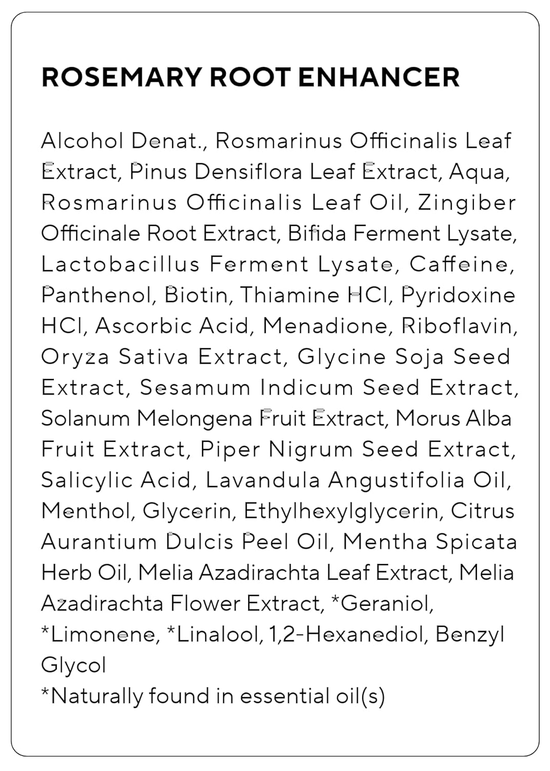 AROMATICA Rosemary Root Enhancer