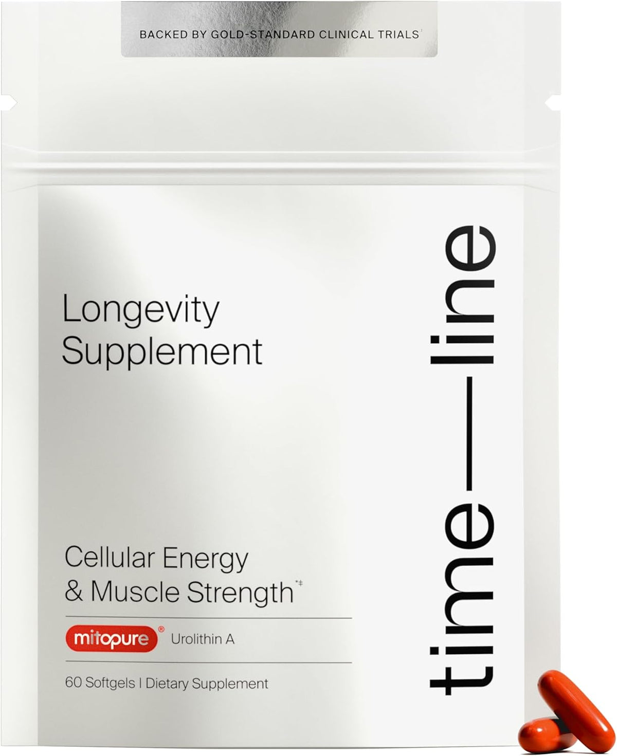 Time-Line Mitopure Urolithin A Longevity Supplement 60 Softgels