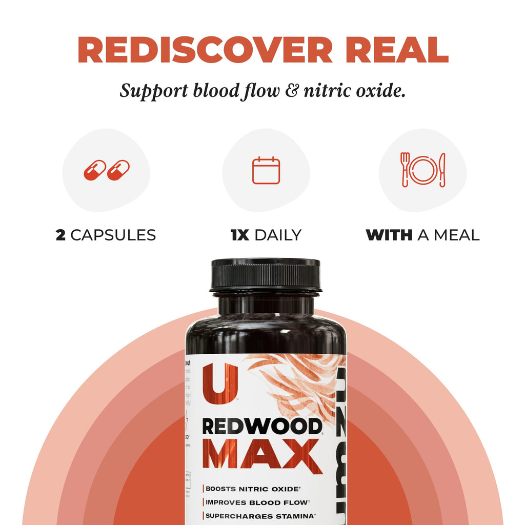 UMZU Redwood Max Nitric Oxide Booster, 1-Month Supply – Advanced Nitric Oxide
