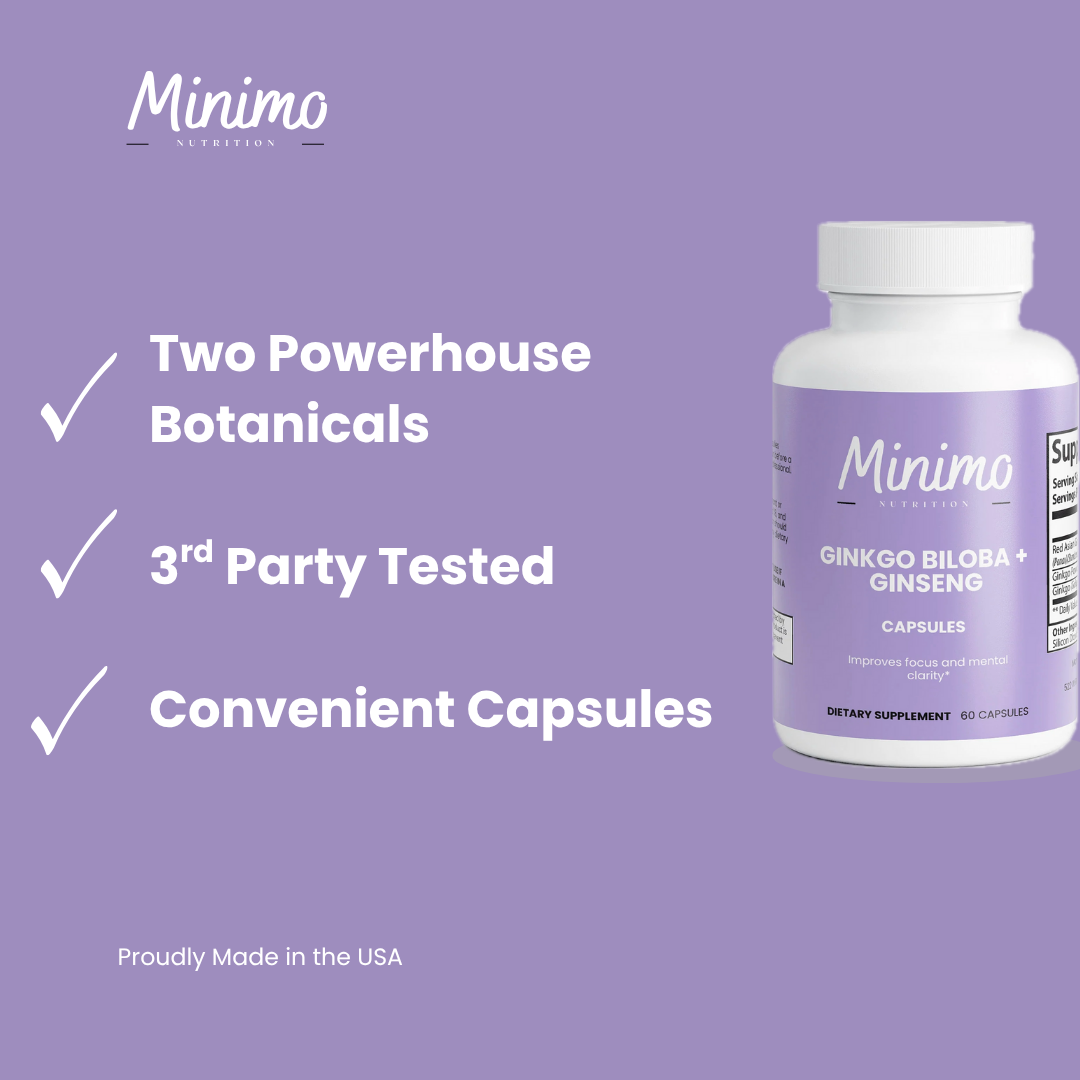 Ginkgo Biloba + Ginseng, 60 ct.