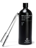 Charcoal Oil Pulling + Stainless Steel Tongue Scraper Bundle