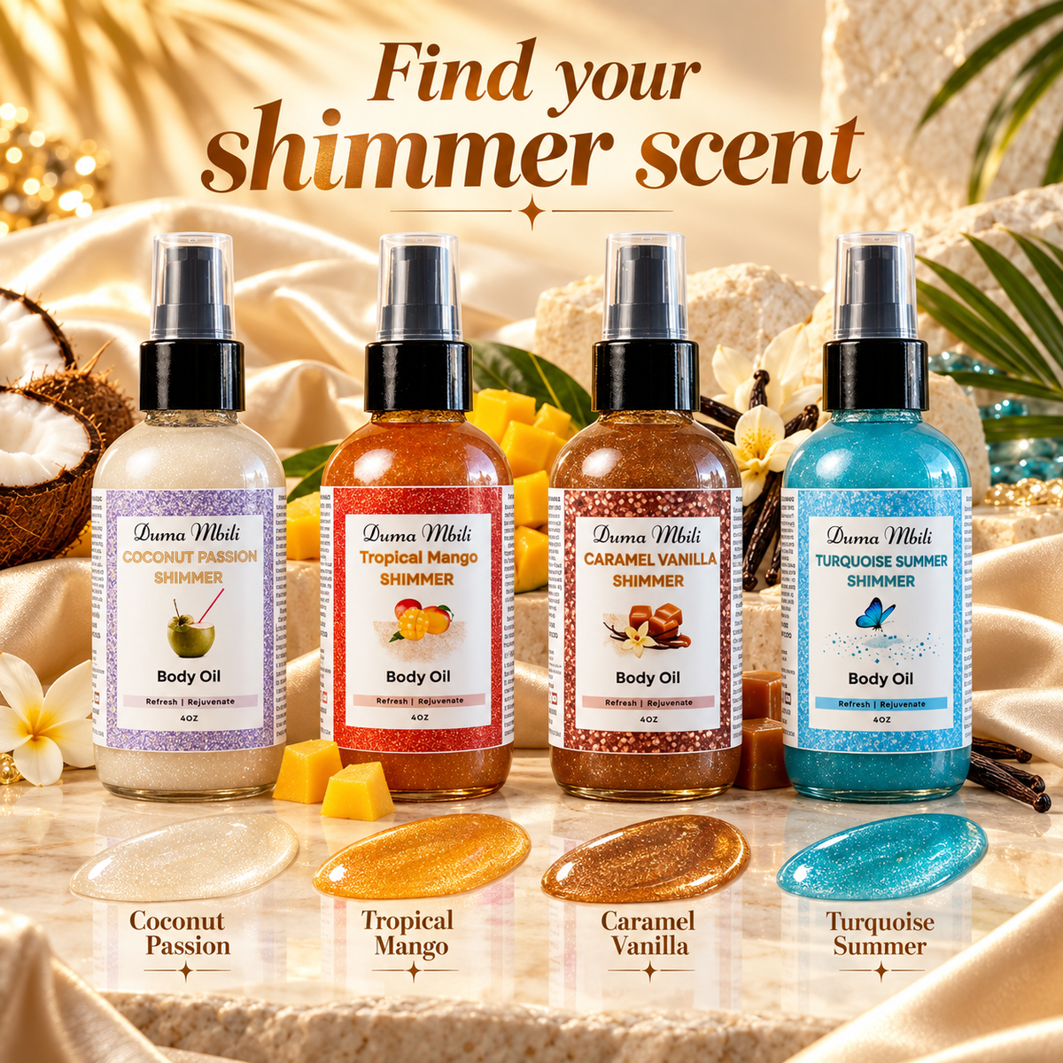 Tropical Mango Shimmer Body Oil