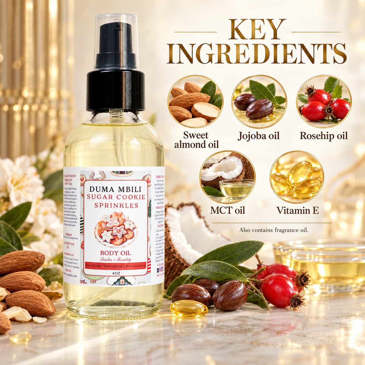 Sugar Cookie Sprinkles Body Oil