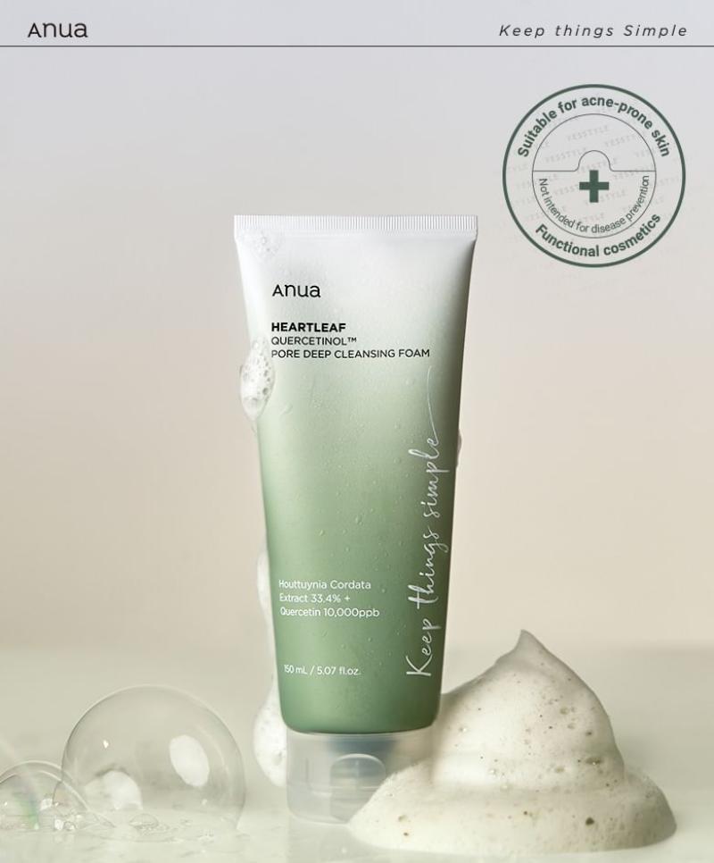 ANUA Heartleaf Quercetinol Pore Deep Cleansing Foam