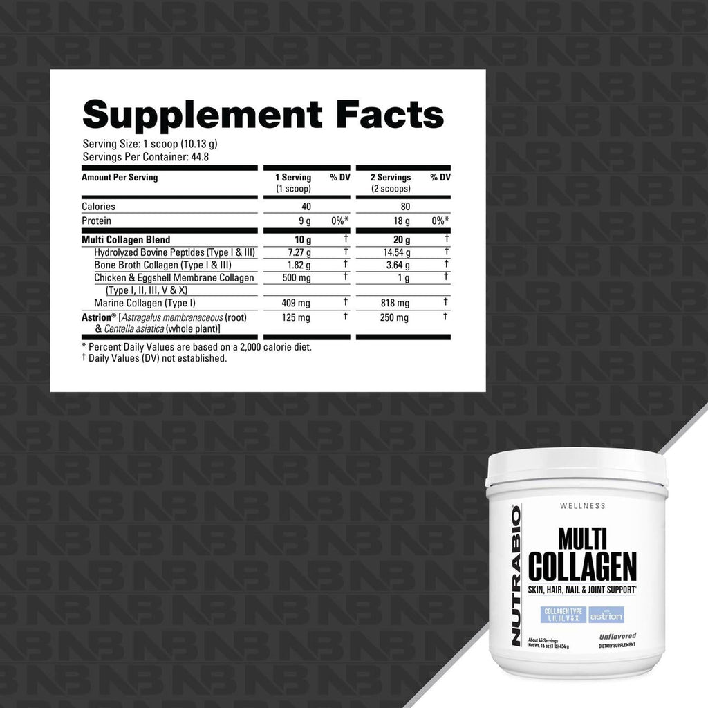 NutraBio Multi Collagen Powder