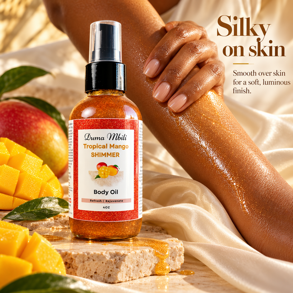 Tropical Mango Shimmer Body Oil