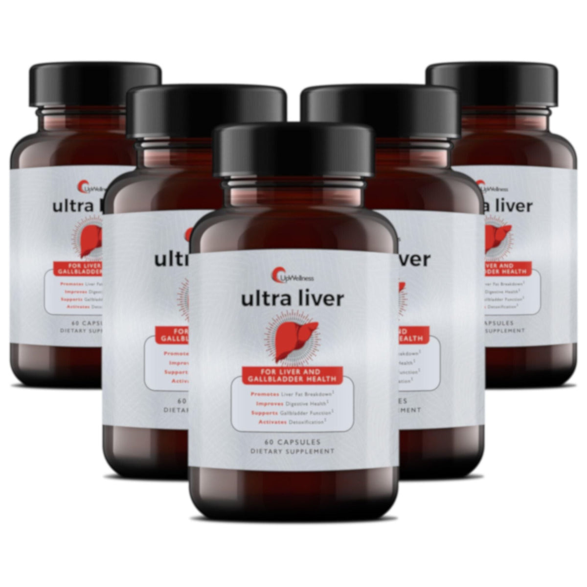 UpWellness Ultra Liver Support – TMG, NAC & Milk Thistle Formula for Liver and Gallbladder Health (60 Capsules)