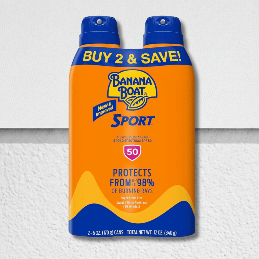Banana Boat Sport Ultra SPF 50 Pack of 2 6oz