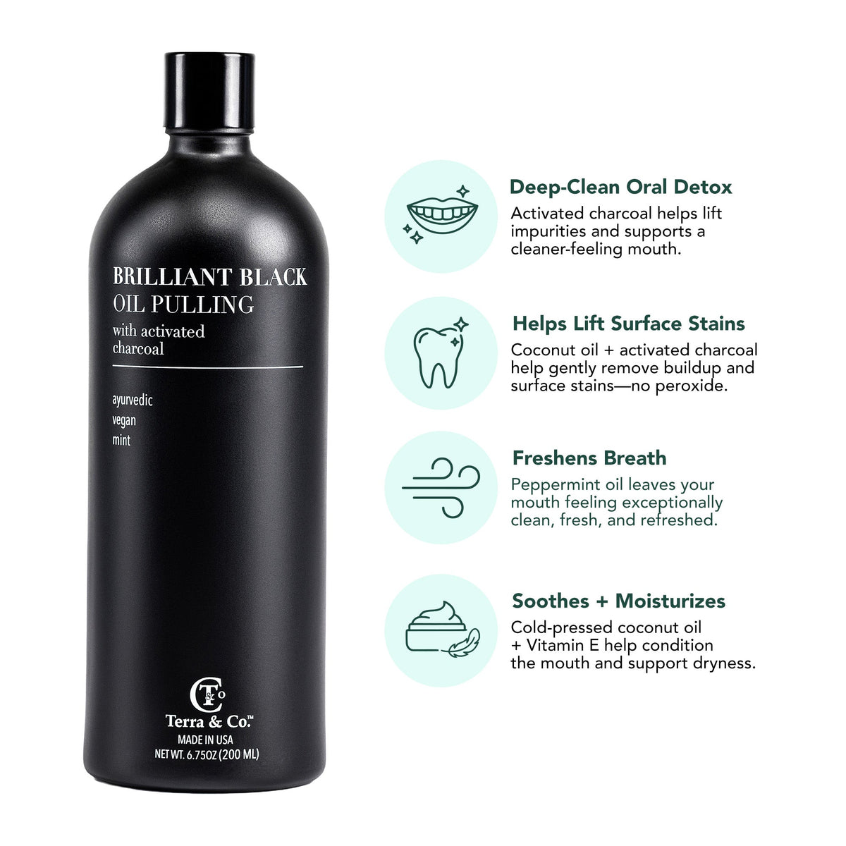 Charcoal Oil Pulling + Hydroxyapatite Toothpaste Bundle