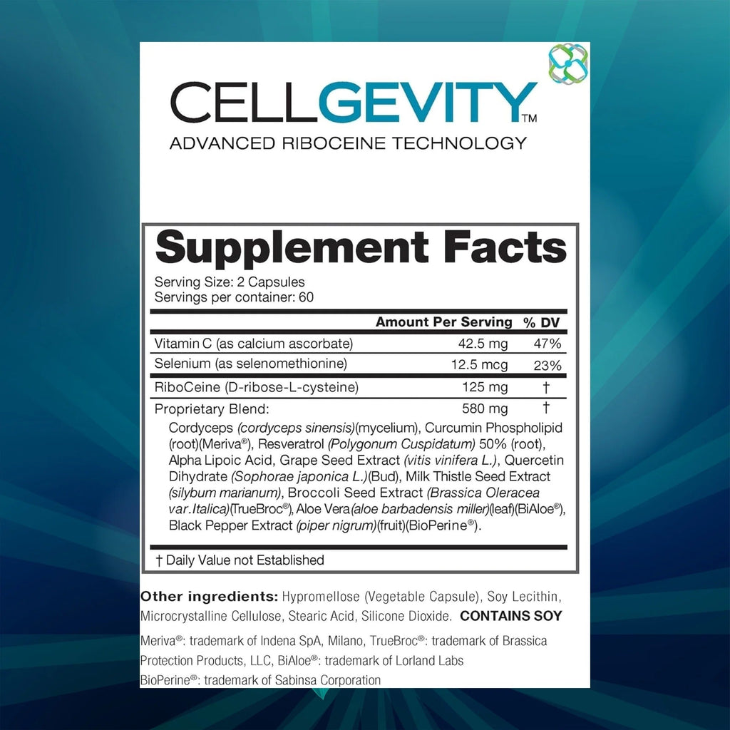 CellGevity Advanced Riboceine Technology 120 Cap