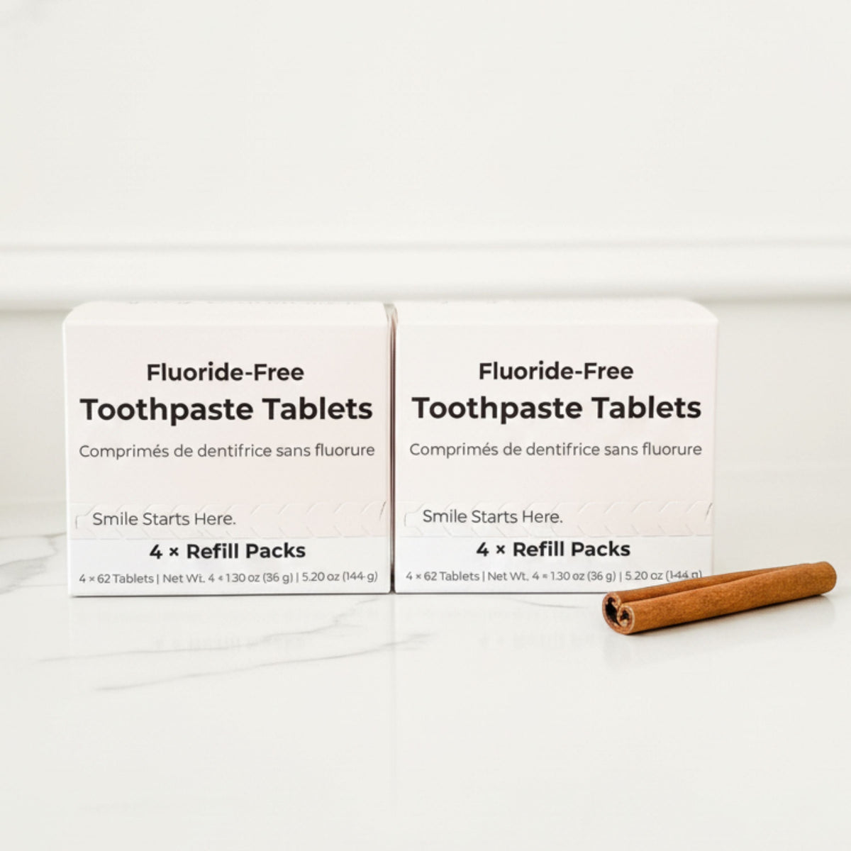 Fluoride-Free Cinnamon Toothpaste Tablets – 4-Month Supply | 5% nHAp