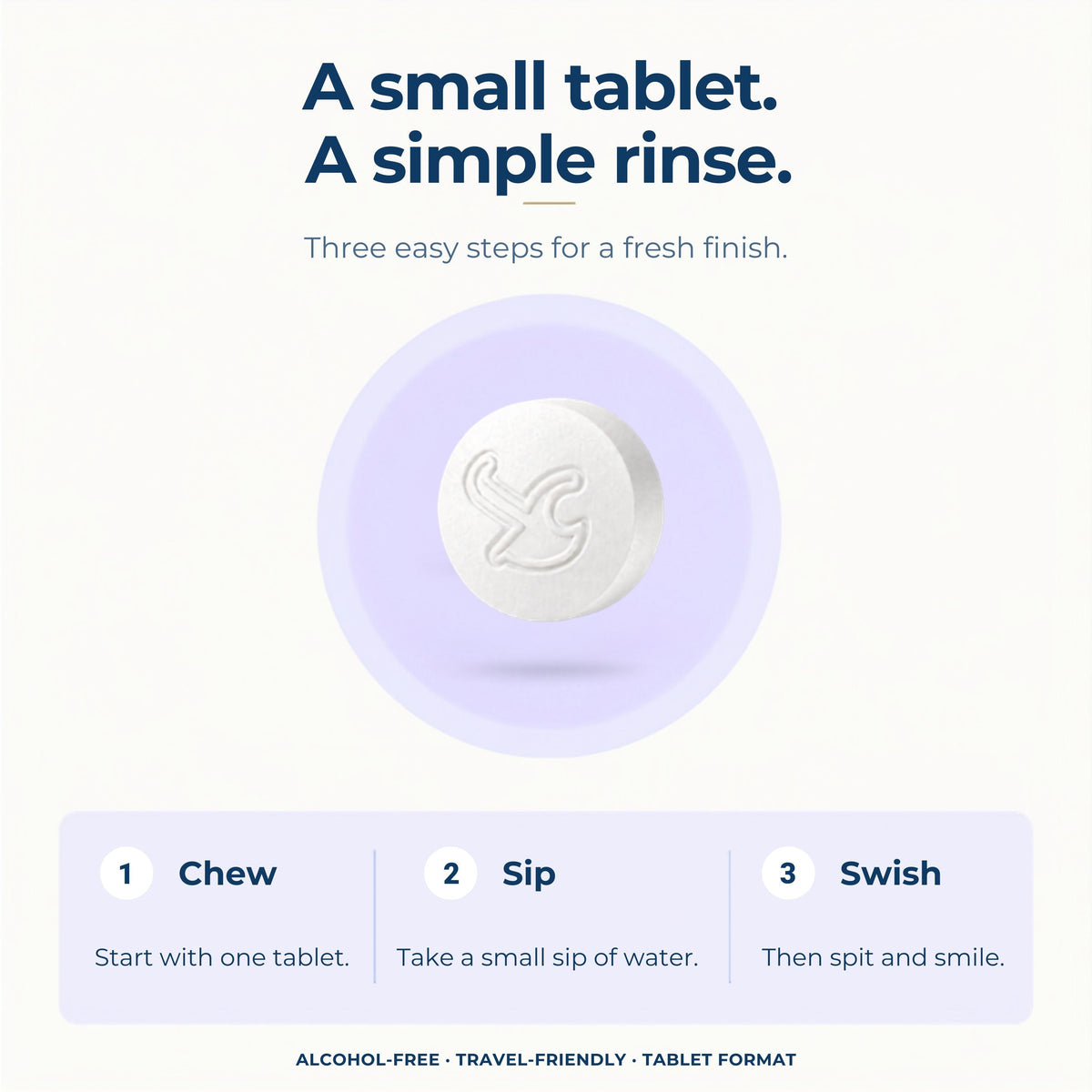 Fluoride-Free Mouthwash Tablets Refill with 5% nHAp – 124 Tablets