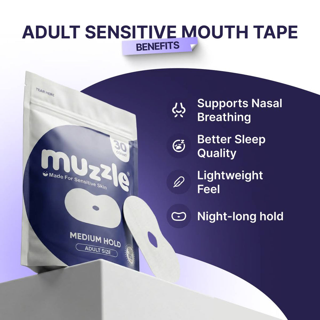 Muzzle® Mouth Tape For Adults (Extra Sensitive)